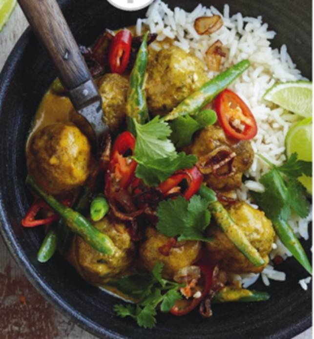 Thai Yellow Curry With Meatballs