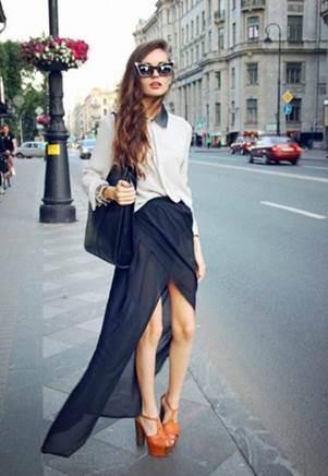 Shrimp-tail maxi is fashion trend of this summer.