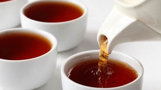 Six cups of black tea drunk over a day is just as hydrating as 1 litre of water