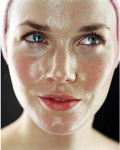 Description: Using too much cosmetic can cause skin allergy